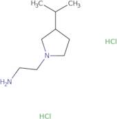 2-[3-(Propan-2-yl)pyrrolidin-1-yl]ethan-1-amine dihydrochloride