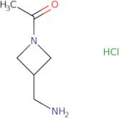 1-[3-(Aminomethyl)azetidin-1-yl]ethan-1-one hydrochloride