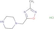 1-[(3-Methyl-1,2,4-oxadiazol-5-yl)methyl]piperazine hydrochloride