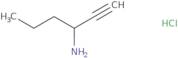 Hex-1-yn-3-amine hydrochloride