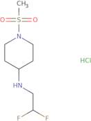 N-(2,2-Difluoroethyl)-1-methanesulfonylpiperidin-4-amine hydrochloride