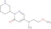 5-[(2-Methoxyethyl)(methyl)amino]-2-(piperidin-3-yl)-2,3-dihydropyridazin-3-one