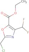 Ethyl 2-(chloromethyl)-4-(difluoromethyl)-1,3-oxazole-5-carboxylate