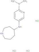 5-N-(Azepan-4-yl)-2-N,2-N-dimethylpyridine-2,5-diamine trihydrochloride