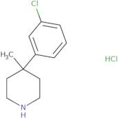 4-(3-Chlorophenyl)-4-methylpiperidine hydrochloride