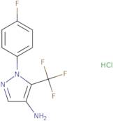 1-(4-Fluorophenyl)-5-(trifluoromethyl)-1H-pyrazol-4-amine hydrochloride