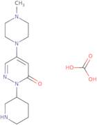 5-(4-Methylpiperazin-1-yl)-2-(piperidin-3-yl)-2,3-dihydropyridazin-3-one, carbonic acid