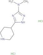 N,N-Dimethyl-5-(piperidin-4-yl)-1H-1,2,4-triazol-3-amine dihydrochloride