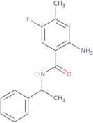 2-Amino-5-fluoro-4-methyl-N-(1-phenylethyl)benzamide