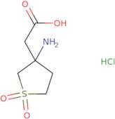 2-(3-Amino-1,1-dioxothiolan-3-yl)acetic acid hydrochloride