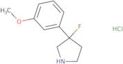 3-Fluoro-3-(3-methoxyphenyl)pyrrolidine hydrochloride