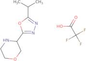 3-[5-(Propan-2-yl)-1,3,4-oxadiazol-2-yl]morpholine, trifluoroacetic acid