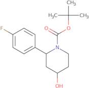 tert-Butyl 2-(4-fluorophenyl)-4-hydroxypiperidine-1-carboxylate