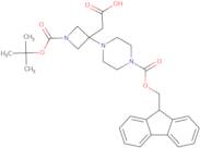 2-{1-[(tert-Butoxy)carbonyl]-3-{4-[(9H-fluoren-9-ylmethoxy)carbonyl]piperazin-1-yl}azetidin-3-yl...