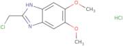 2-(Chloromethyl)-5,6-dimethoxy-1H-1,3-benzodiazole hydrochloride