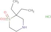 2,â€‹2-â€‹Diethyl-thiomorpholine 1,â€‹1-â€‹dioxide hydrochloride