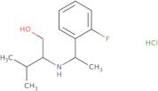 2-{[1-(2-Fluorophenyl)ethyl]amino}-3-methylbutan-1-ol hydrochloride