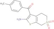 2-Amino-3-(4-methylbenzoyl)-4H,5H,7H-6-thieno[2,3-c]thiopyran-6,6-dione