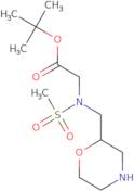 tert-Butyl 2-[N-(morpholin-2-ylmethyl)methanesulfonamido]acetate