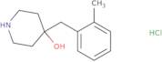 4-[(2-Methylphenyl)methyl]piperidin-4-ol hydrochloride