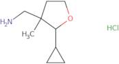 (2-Cyclopropyl-3-methyloxolan-3-yl)methanamine hydrochloride