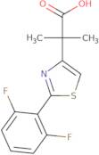 2-[2-(2,6-Difluorophenyl)-1,3-thiazol-4-yl]-2-methylpropanoic acid