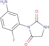 3-(5-Amino-2-fluorophenyl)imidazolidine-2,4-dione