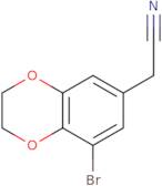 2-(8-Bromo-2,3-dihydro-1,4-benzodioxin-6-yl)acetonitrile