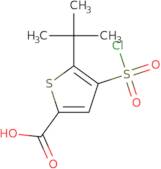 5-tert-Butyl-4-(chlorosulfonyl)thiophene-2-carboxylic acid