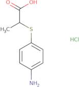 2-[(4-Aminophenyl)sulfanyl]propanoic acid hydrochloride