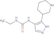 3-Ethyl-1-[3-(piperidin-3-yl)-1H-pyrazol-4-yl]urea