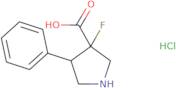 3-Fluoro-4-phenylpyrrolidine-3-carboxylic acid hydrochloride