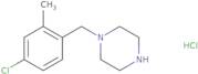 1-[(4-Chloro-2-methylphenyl)methyl]piperazine hydrochloride