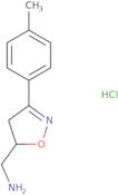 [3-(4-Methylphenyl)-4,5-dihydro-1,2-oxazol-5-yl]methanamine hydrochloride