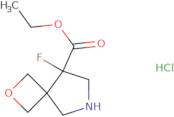 Ethyl 8-fluoro-2-oxa-6-azaspiro[3.4]octane-8-carboxylate hydrochloride