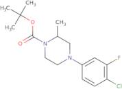 tert-Butyl 4-(4-chloro-3-fluorophenyl)-2-methylpiperazine-1-carboxylate