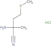 2-Amino-2-methyl-4-(methylsulfanyl)butanenitrile hydrochloride