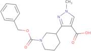 3-{1-[(Benzyloxy)carbonyl]piperidin-3-yl}-1-methyl-1H-pyrazole-4-carboxylic acid