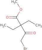 Methyl 4-bromo-2,2-diethyl-3-oxobutanoate