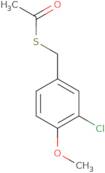 1-{[(3-Chloro-4-methoxyphenyl)methyl]sulfanyl}ethan-1-one