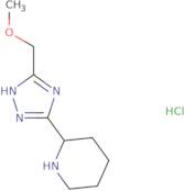 2-[5-(Methoxymethyl)-1H-1,2,4-triazol-3-yl]piperidine hydrochloride