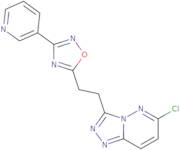 5-[2-(6-Chloro-[1,2,4]triazolo[4,3-b]pyridazin-3-yl)ethyl]-3-pyridin-3-yl-1,2,4-oxadiazole