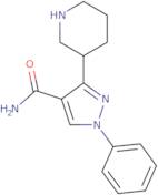 1-Phenyl-3-(piperidin-3-yl)-1H-pyrazole-4-carboxamide