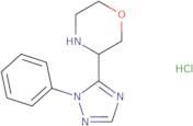 3-(1-Phenyl-1H-1,2,4-triazol-5-yl)morpholine hydrochloride