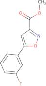 Methyl 5-(3-fluorophenyl)-1,2-oxazole-3-carboxylate