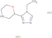2-(4-Ethyl-4H-1,2,4-triazol-3-yl)morpholine dihydrochloride