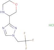 3-[1-(2,2,2-Trifluoroethyl)-1H-1,2,4-triazol-3-yl]morpholine hydrochloride