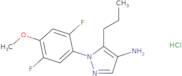 1-(2,5-Difluoro-4-methoxyphenyl)-5-propyl-1H-pyrazol-4-amine hydrochloride