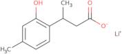 3-(2-hydroxy-4-methylphenyl)butanoate lithium