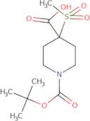 1-[(tert-Butoxy)carbonyl]-4-methanesulfonylpiperidine-4-carboxylic acid